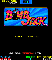 Bomb Jack (set 1) Title Screen